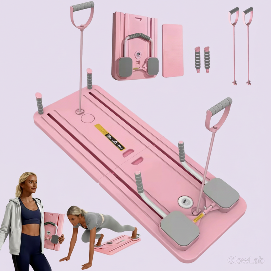 GlowLab Sculpt Pilates Board™ At Home Full Body Toning System Get a Flat Stomach Snatched Waist & Transform Your Body at Home