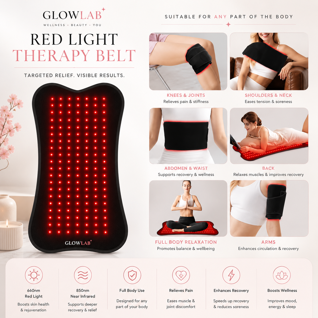 GlowLab™ Red Light Recovery Mat | Full Body Wellness & Recovery